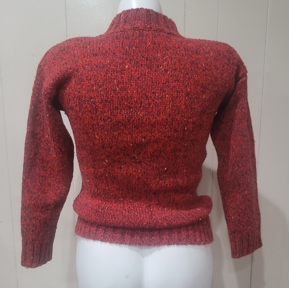 Vintage Wool Blend Sweater Southwestern Jumper LizWear Sz M Petite Shoulder Pads - Picture 8 of 9